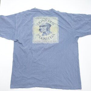 Dunedin Florida T-Shirt Men's XL Blue Regular Fit Short Sleeve Crew Neck